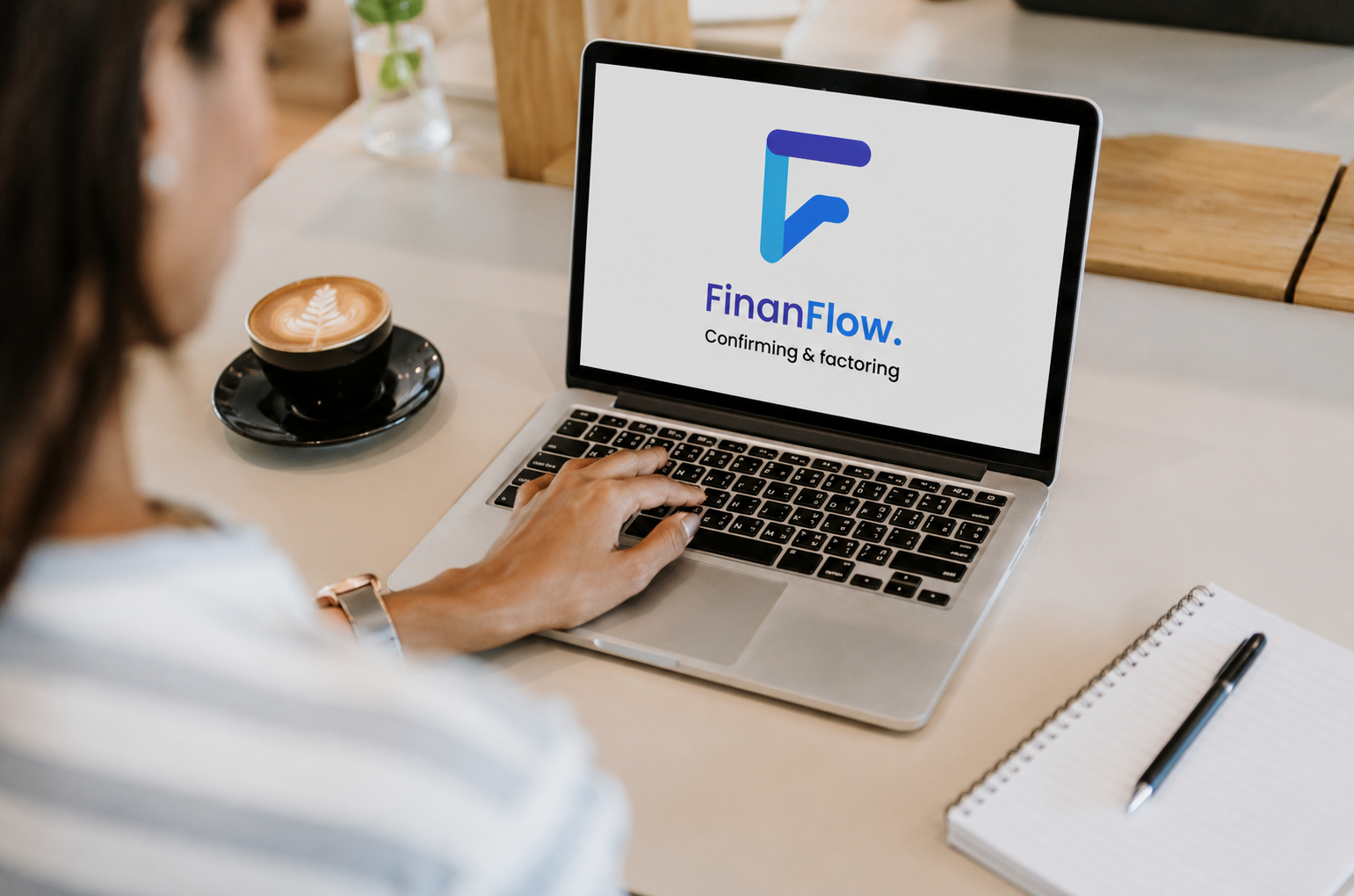 Finanflow — concepto de identidad de marca | Boceto Agencia