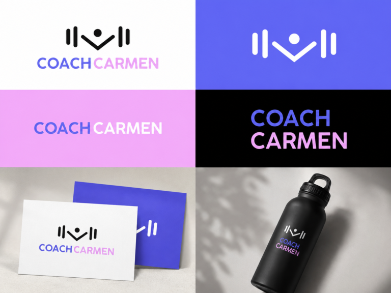 Coach Carmen — piezas gráficas de marca