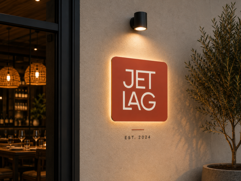 Jetlag — Identidad de marca | Boceto