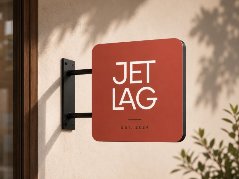 Jetlag — Identidad de marca | Boceto